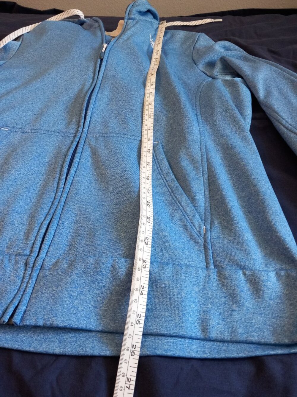 The North Face Zip Up Blue Hoodie XL - Picture 10 of 13